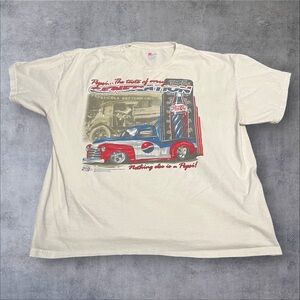 Retro Pepsi Truck T-Shirt with Car Print